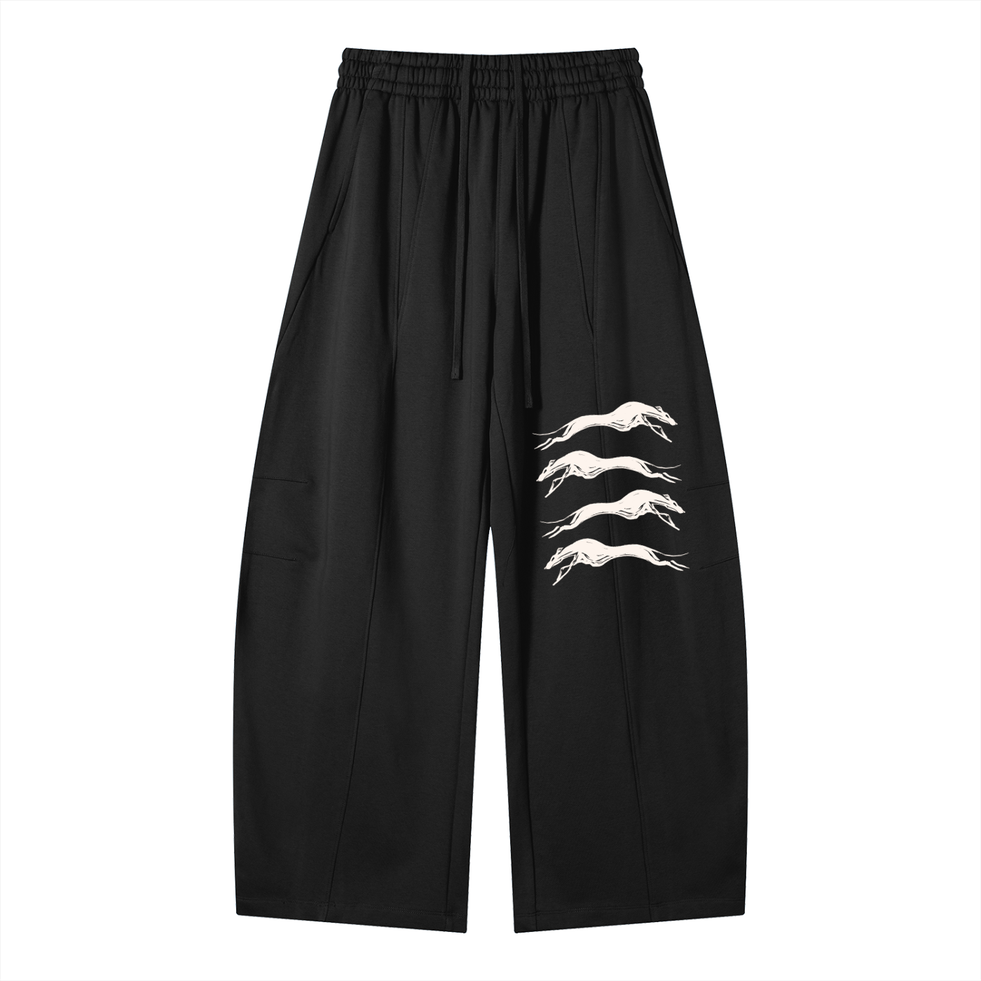 Heavyweight Greyhound Motif Sweats