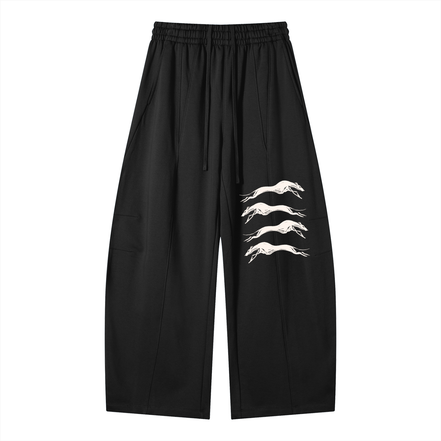 Heavyweight Greyhound Motif Sweats