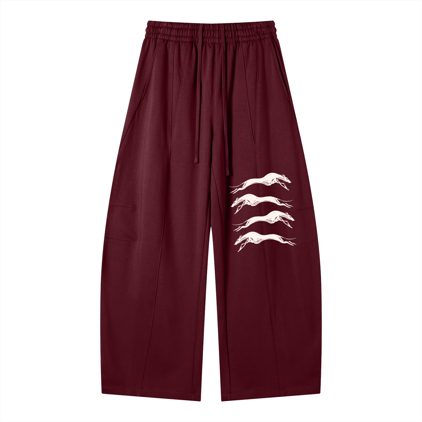 Heavyweight Greyhound Motif Sweats