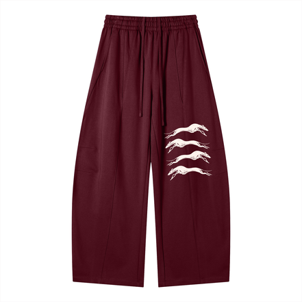 Heavyweight Greyhound Motif Sweats