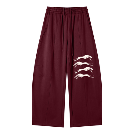 Heavyweight Greyhound Motif Sweats